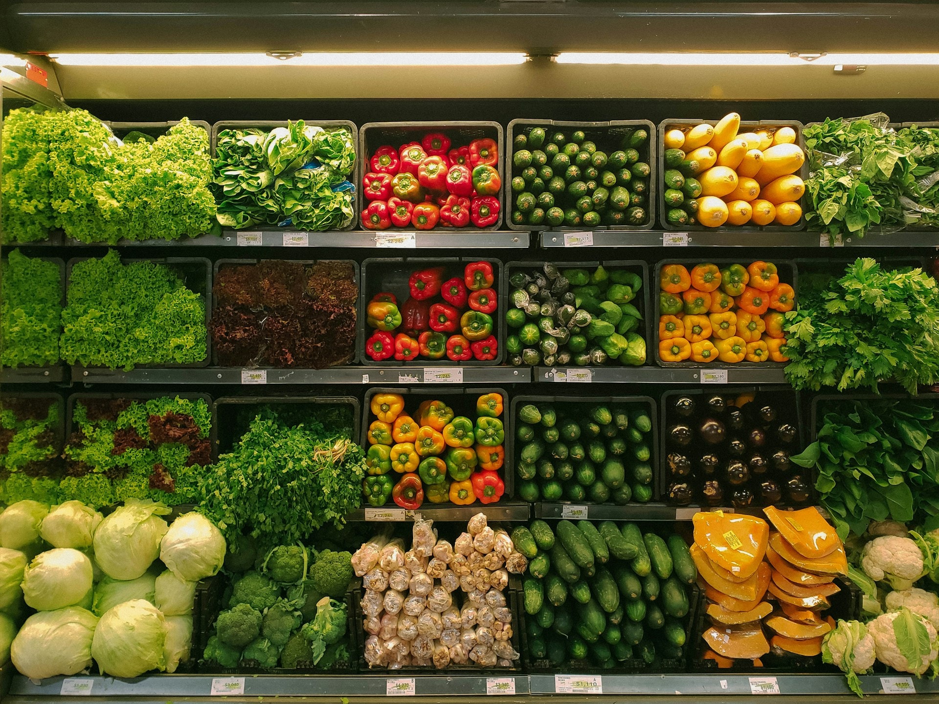 Fresh produce and vegetables